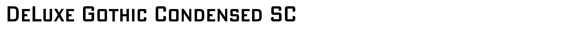 DeLuxe Gothic Condensed SC image